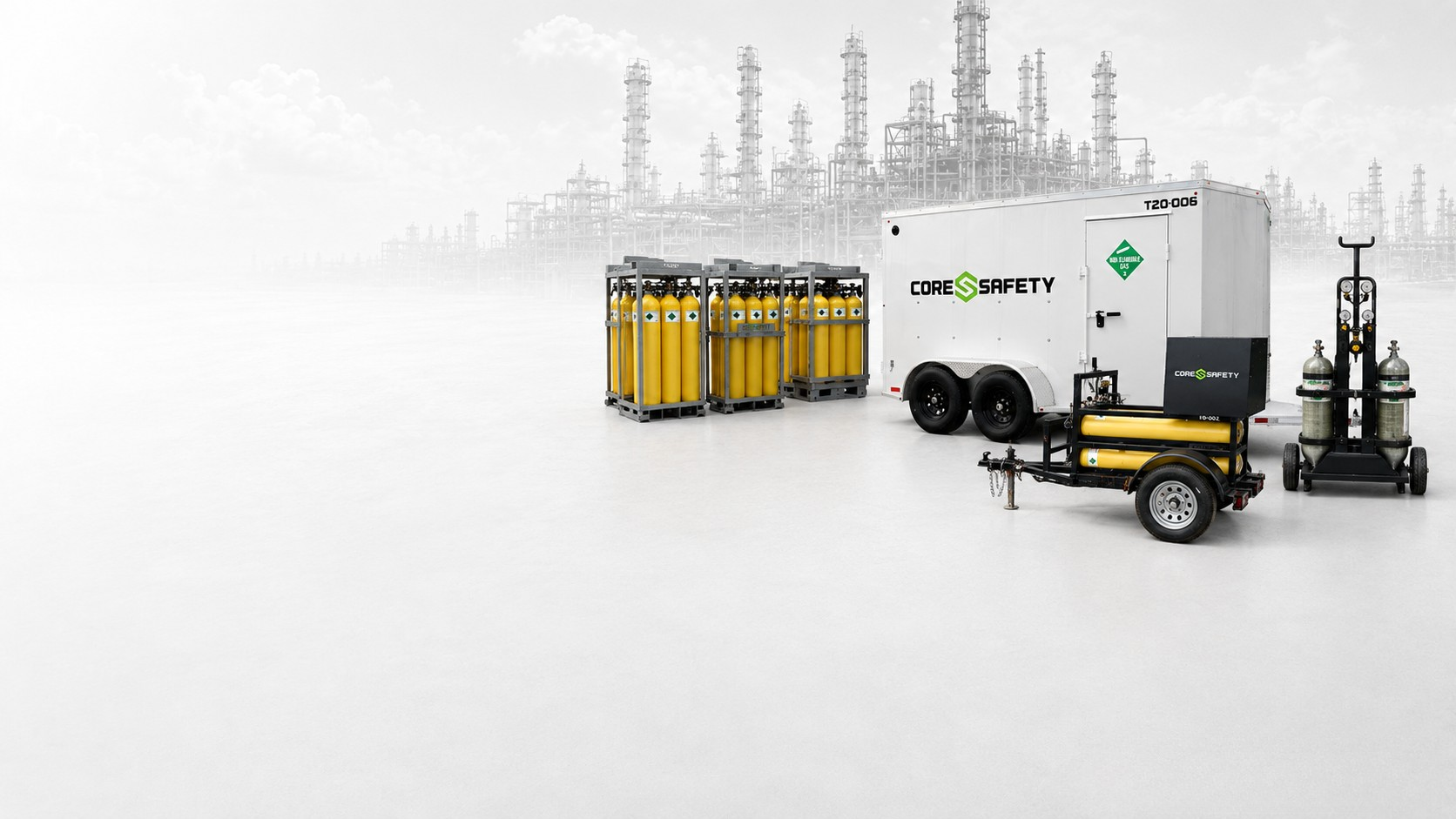 Core Safety breathing air trailer and cascade systems